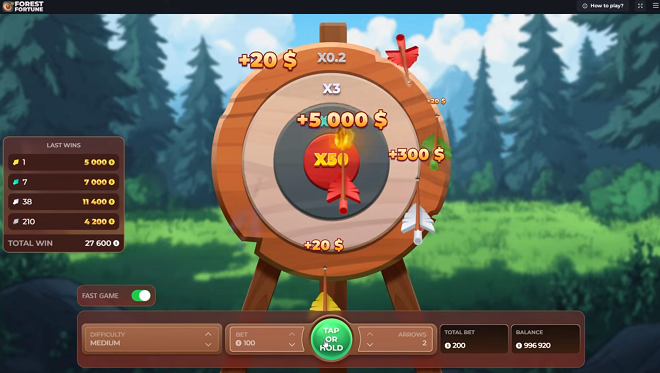 Best Strategies for Forest Arrow